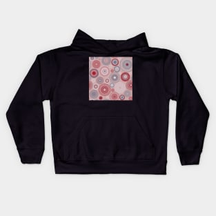 Kopie von Kopie von Kopie von colorful circles | green and coral Kids Hoodie